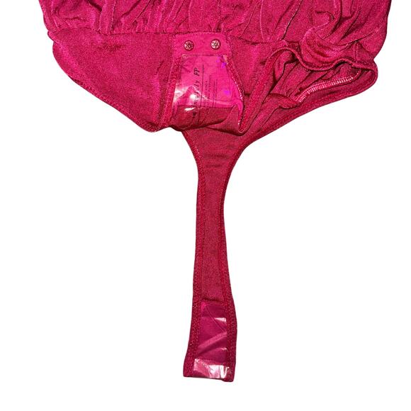 Intimately Free People Kaya Keyhole Bodysuit Women's Size XS Rose Hypnotic NWT - Picture 6 of 9